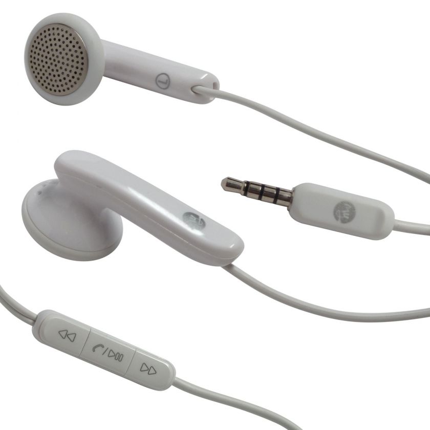 White OEM 3.5mm Stereo Headset Headphones for HTC myTouch 3G / 4G 