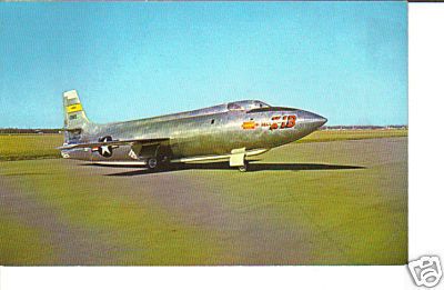 Bell X 1B Research Aircraft airplane military postcard  