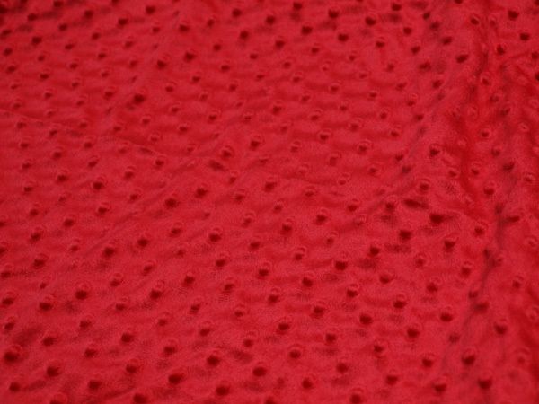 Yard Soft Minky Minkee Fabric Embossing 60 Red  