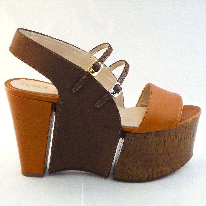   wedge platform 36/37/38/39 sz 6/7/8/9 cork slingback NIB $895  