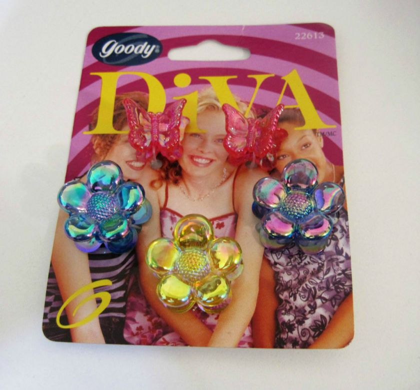 Goody Diva 5 Pack Assorted Mini Fashion Hair Clips 041457226131  
