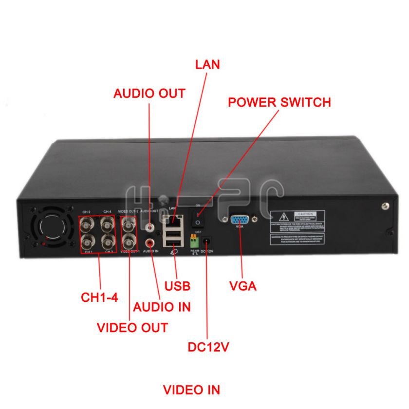 CH H.264 Surveillance Security DVR System Digital Video 3G Mobile 