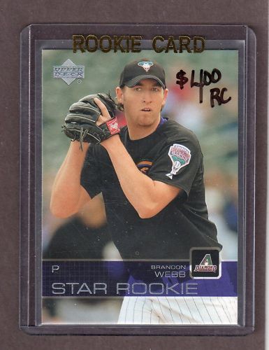 2003 UPPER DECK STAR ROOKIE #503 BRANDON WEBB RC BT2835  