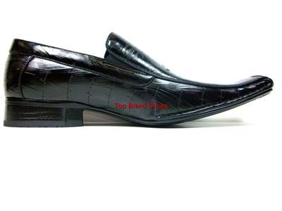 ALDO Mens Black Dress Casual Italian Style Shoes NIB  