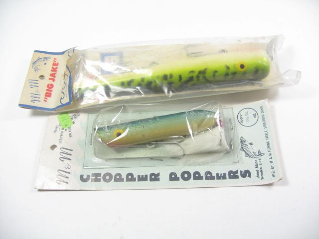 VINTAGE M&M SALTWATER SURF STRIPER FISHING LURES  