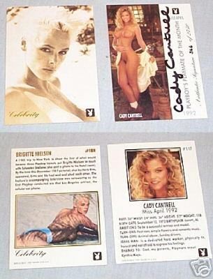 AUTOGRAPHED CADY CANTRELL & BRIGITTE NIELSEN CARDS  