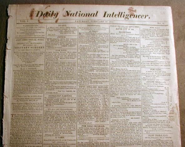 BEST 1813 War of 1812 newspaper USS CONSTITUTION Warship Naval Battle 