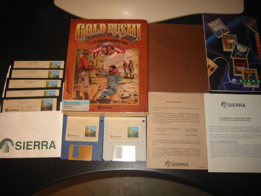 PC   Gold Rush   Complete   BIG Box version   Excellent Condition 