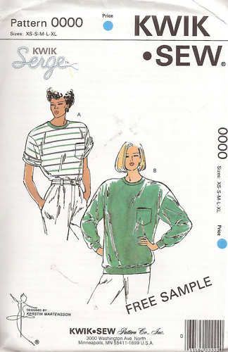 KWIK SEW 0000 Misses Stretch Knit T Shirts NEW PATTERN  