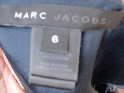 MARC JACOBS GORGEOUS 1920S STYLE BLUE SILK FLAPPER DRESS W/CRYSTAL 