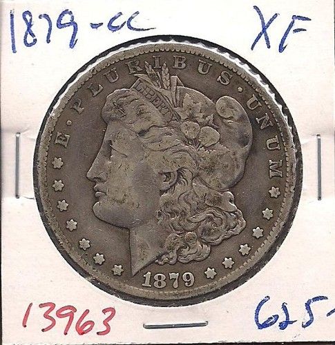 1879 CC Carson City Silver Dollar Extra Fine #13963  