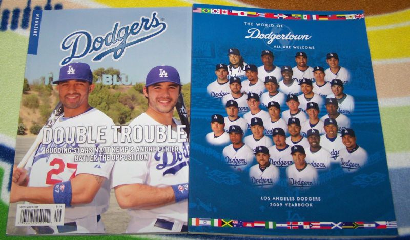 2009 SEPTEMBER DODGERS MAGAZINE+YEARBOOK KEMP/ETHIER  