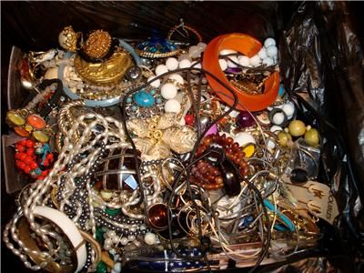 13 lbs Vintage now Jewelry JUNK DRAWER LOT 4 Repair PARTS Craft 