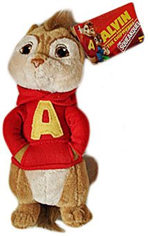 Alvin and the Chipmunks   6.5 ALVIN plush, NEW  