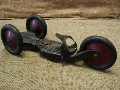 Vintage 3 Wheel Skooter Skate  Old Antique Toys Brinkman Skateboard 