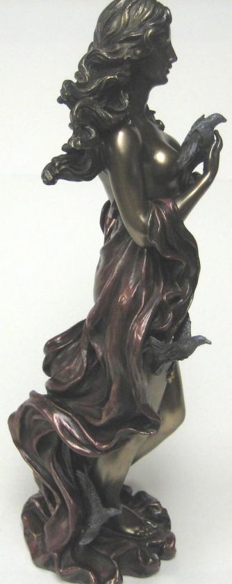 Aphrodite Greek Goddess Of Love Bronzed Finish Statue  