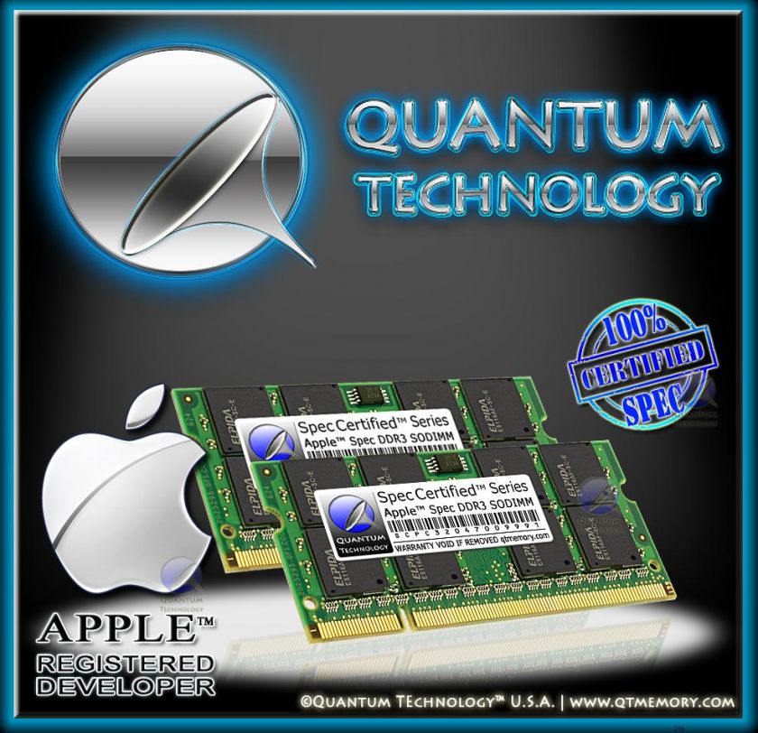 8GB 2X 4GB DDR3 RAM MEMORY FOR APPLE MACBOOK PRO INTEL CORE I5 2.3GHZ 