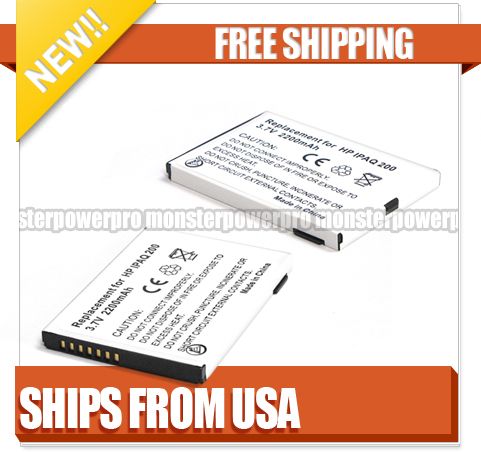 NEW 2100mAh 3.7V LI ION Battery HP iPAQ 200 series Classic Pocket PC 