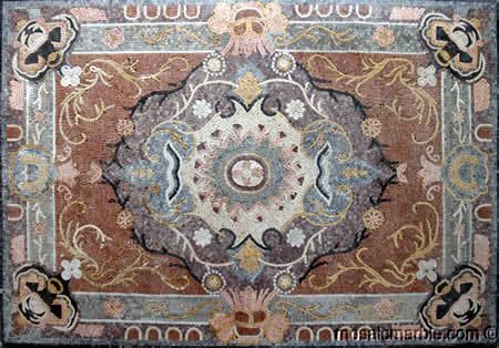 SUPERB MARBLE CARPET MOSAIC ART TILE FLOOR WALL NR  