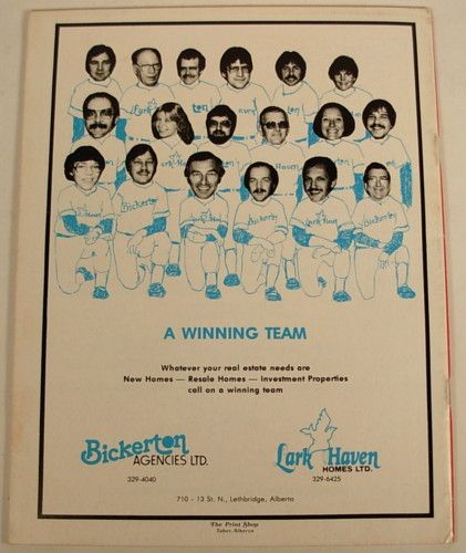 LETHBRIDGE LOS ANGELES DODGERS 1980 PROGRAM GREG BROCK  