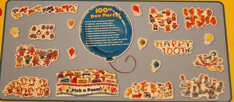 SCHOLASTIC 100TH DAY OF SCHOOL POETRY BULLETIN BOARD  