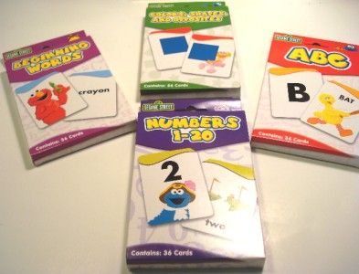 PRESCHOOL LOT Numbers Alphabet Colors Words Flashcards  