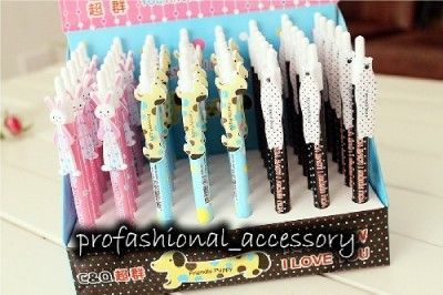 Korean Stationery Cute Rabbit Dog Bear Ball Pen x 1 pcs  