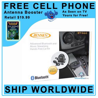   BT360 BLUETOOTH MUSIC STREAMING HANDS FREE CAR KIT 44476067235  