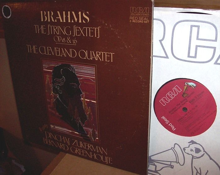 CLEVELAND QT,Zuckerman,Greenhouse/BRAHMS Sextets Opp 18 & 36/82 RCA 