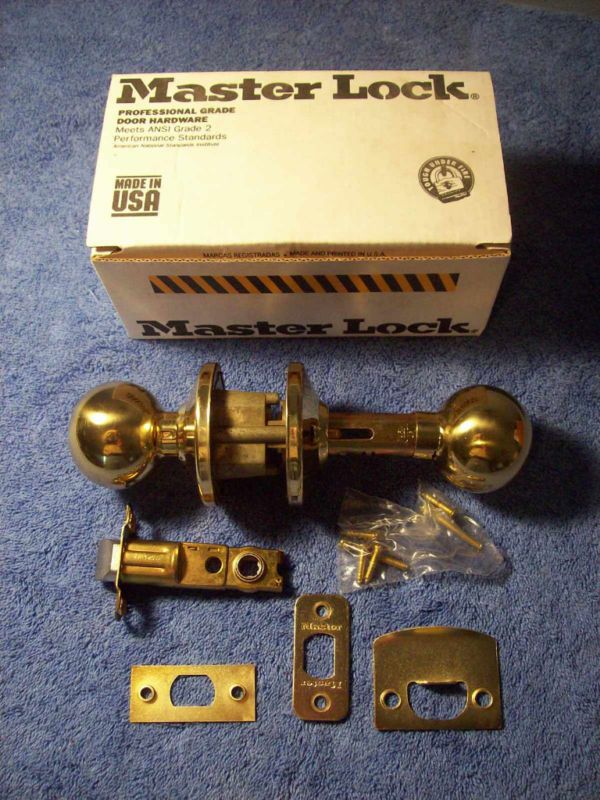 Authentic Master Lock ~ Corona Door Knob ~ Hall Closet  