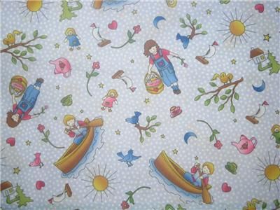 Sing a Song Camp Kids Cute Sunny Fabric Fat Quarter FQ  