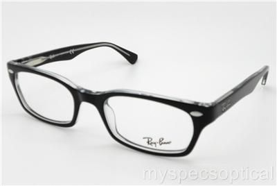   RB 5150 2034 50 Black Crystal Eyeglass Frame New 100% Authentic  