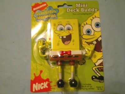 SPONGEBOB SQUAREPANTS MINI DECK BUDDY WITH CARDS NRFB  