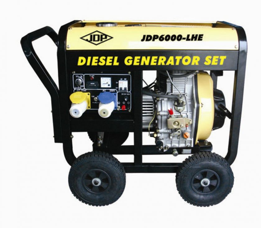   6000 Watt Open Frame Diesel Generator with Electric Start  