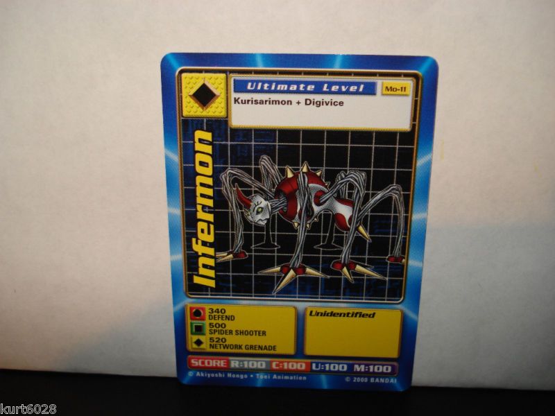 BANDAI DIGIMON CARD MO 11 INFERMON DIGIMON THE MOVIE  