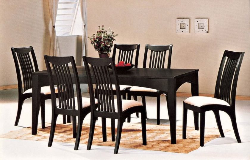   Modern Contemporary Dining Room Set Dark Cappuccino Finish  