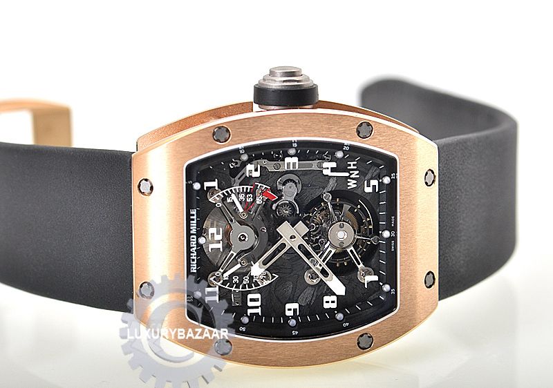 RM de Richard Mille Tourbillon 002 V2 en dorado de Rose