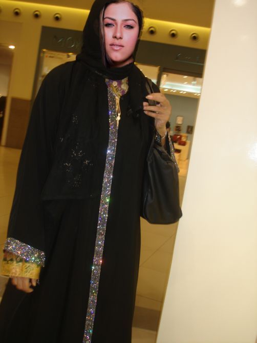 The Swarovski Abaya is made on Salona Crepe Fabric and the Crystals 