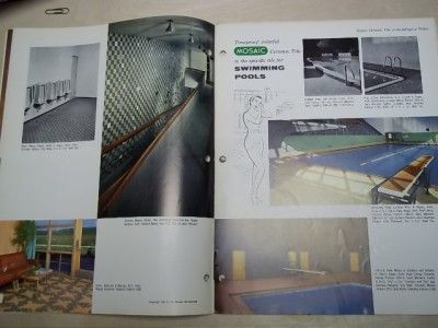 Vtg Mosaic Tile Company Catalog~Ceramic Floor/Wall  