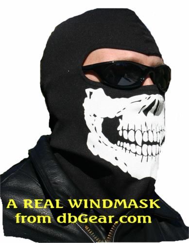 REAL FACEMASK soft SKULL hood FULL FACE balaclava MASK  