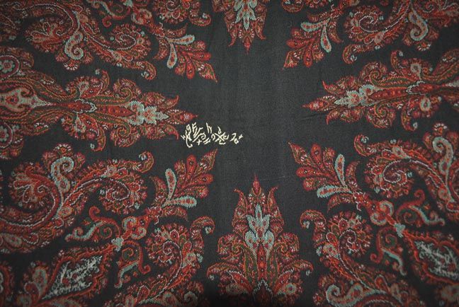 1850s FRENCH THICK PAISLEY SHAWL 69 SQUARE  