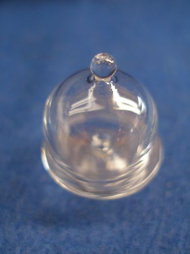 MINIATURE DOLLHOUSE GLASS CAKE DOME MEDIUM 2CM KITCHEN  