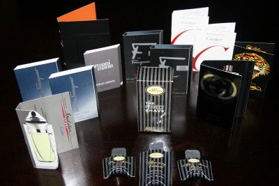 Lot of 14 Mens Designer Fragrance Samples (Gucci, Ferragamo, Cartier 