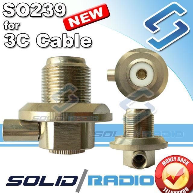 SO239 adapter for 3C Cable for ham radio adaptor SO 239  