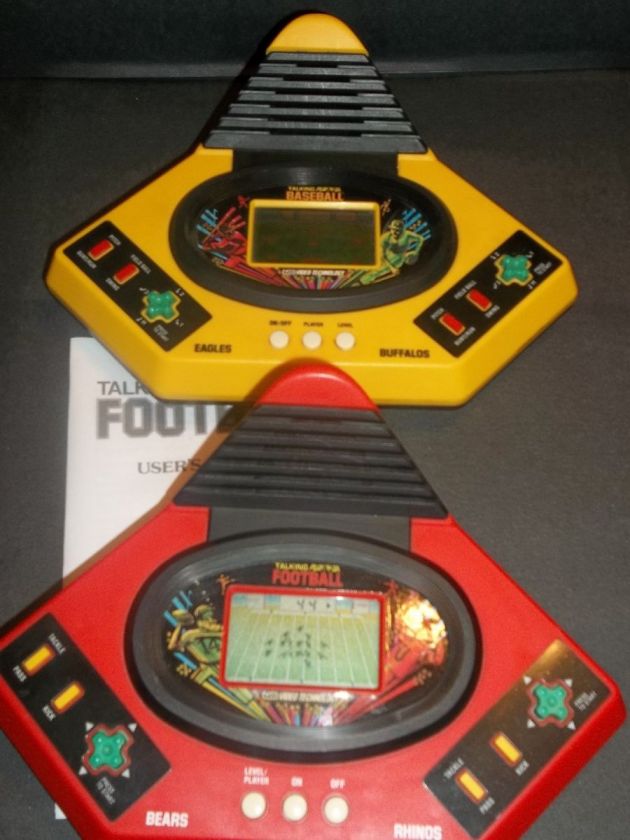   Talking Football Baseball Lot Table Electronic Handheld Game  