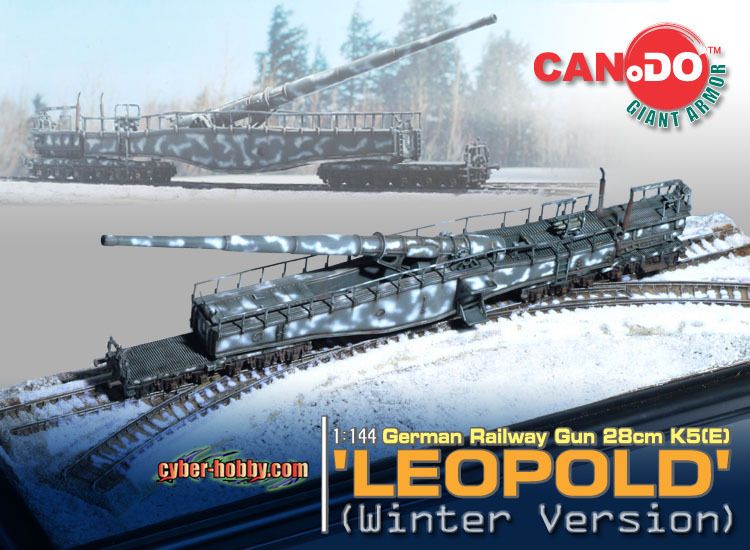 VERY RARE 1/144th DIECAST CYBER HOBBY CAN DO LEOPOLD WINTER RAILWAY 