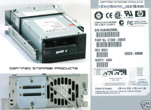 HP SUN 380 0481 LTO 1 DRIVE C9523 89008 C7369 20820 L20  