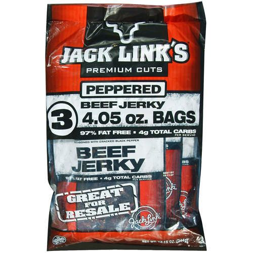 30 Bags JACK LINKS PEPPERED BEEF JERKY JACKS JERKEY  