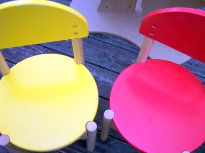 Lego Duplo 3 seat Activity Play Table & 3 Lego Chairs Wooden Wood VGC 