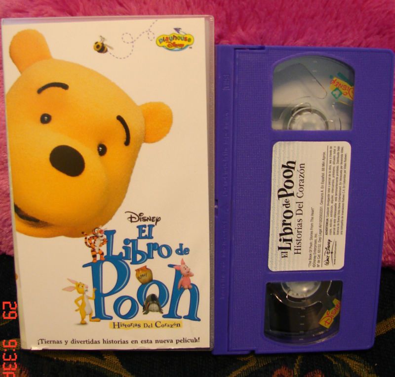 The Book of Pooh El Libro De Pooh Vhs Spanish RARE HTF 786936148350 